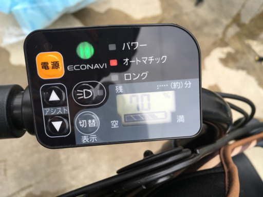 【美品】パナソニック電動３人乗り自転車　カゴつき