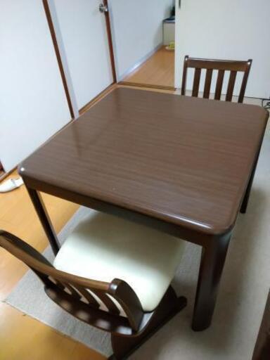【お値下げ】ダイニングこたつ チェアー2脚セット