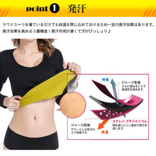 レディース　サウナ　スーツ　Mサイズの画像