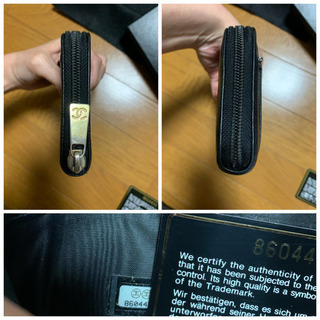 CHANEL キャビアスキン 長財布 ブラック✨の画像
