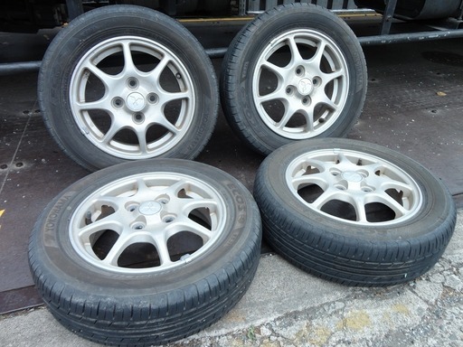 純正アルミ夏タイヤ 三菱用 ヨコハマ ECOS 155/65/R13 4本 2016年製