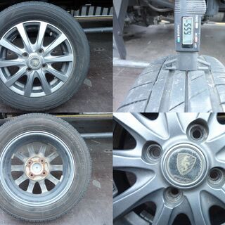 軽自動車用 アルミ夏タイヤ 4本 13インチ TOYO TRANPATH 155/65R13の画像