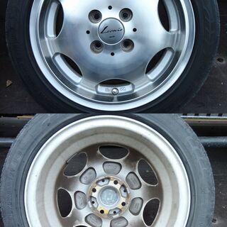 コンパクトカー向け アルミホイール 14インチ 5J K12 マーチ装着 節約