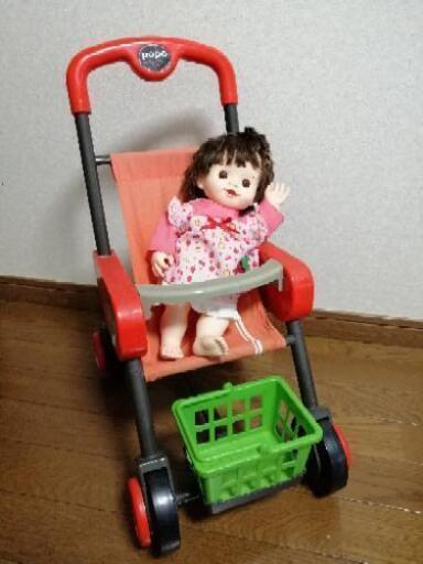 ぽぽちゃん　ベビーカー　買い物かご　セット