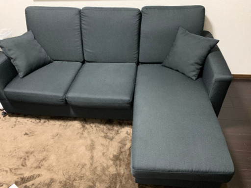 ソファ　黒　決まりました