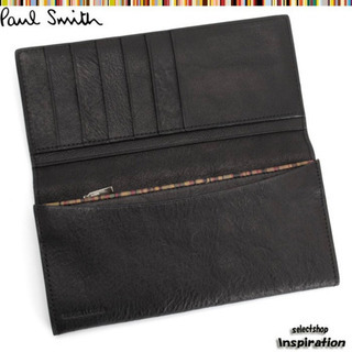ポールスミス 長財布 黒 メンズ psy566 Paul Smith