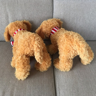子いぬ　ぬいぐるみ 2つの画像