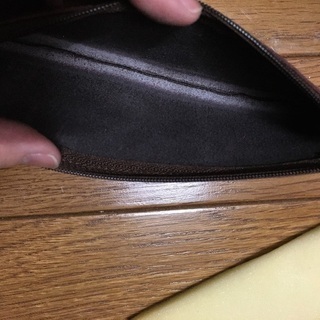 【交渉中】【新品】定価800円　牛革　ペンケース　ブラウンの画像