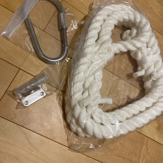 ターザンロープ　取付金具　カラビナのセット