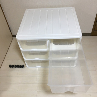 キャスター付き収納ボックス【自宅引き取り限定】の画像