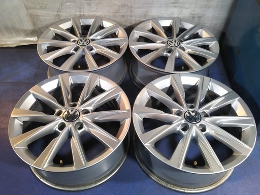 ☆美品☆VW ワーゲン 17インチ ティグアン純正【富山】4本 PCD112 VW純正17インチ アルミ ワーゲン純正 パサート ヴァリアント トゥーラン ビートル シャラン