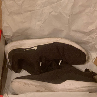 NIKE ナイキ スニーカー 黒白 26cmの画像