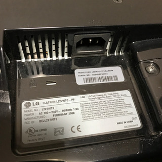 PCモニタ FLATRON 22インチの画像