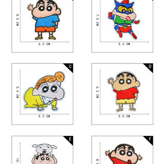  クレヨンしんちゃん　アイロンワッペンアクション仮面　アイロンワッペンです(^^)  の画像