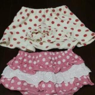 キャミソール、パンツ　中古　サイズ80の画像