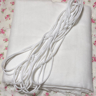 ダブルガーゼ100×150とマスク用ゴム5m