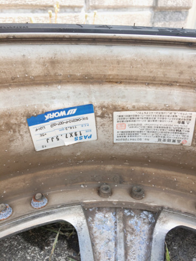 WORK 19インチ　4本セット　値下げ交渉可能