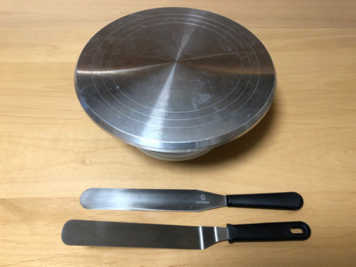 ケーキ 回転台 31cm アルミキャスト回転台