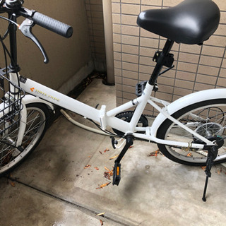 Three Stone 折りたたみ自転車 ホワイト