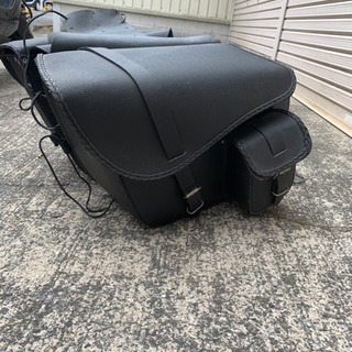 革 サドルバッグ ガレージ保管品