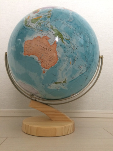 新品 リブラ 卓上地球儀 木台