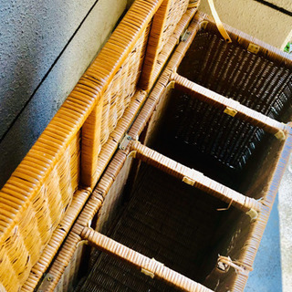 籐籠　収納ケース　大きめ　0円の画像