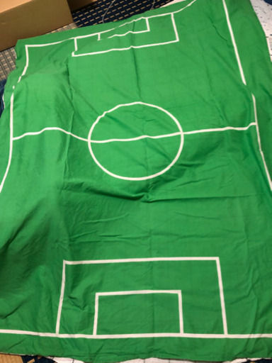 サッカーコート掛け布団シーツ