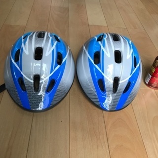 60、子供用自転車ヘルメット（青）2個
