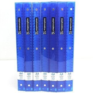 無料！美品！ファイルノート☆A4☆ブルー☆7冊まとめて☆F582B-02☆セプトクルール☆septcouleur☆G003の画像