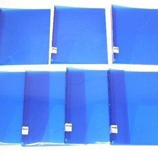 無料！美品！ファイルノート☆A4☆ブルー☆7冊まとめて☆F582...