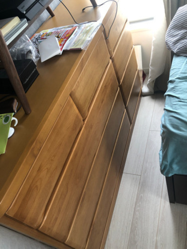 ニトリ　ローチェスト　ベリル　148LC ライトブラウン