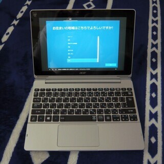 エイサー キーボード付き 2in1ノートPC（難有）