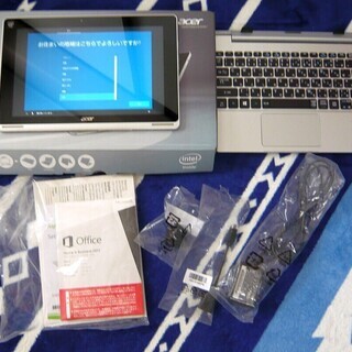 エイサー キーボード付き 2in1ノートPC（難有）の画像