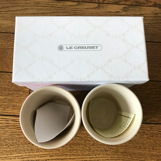 【新品未使用】ルクルーゼ　ペア　タンブラーの画像