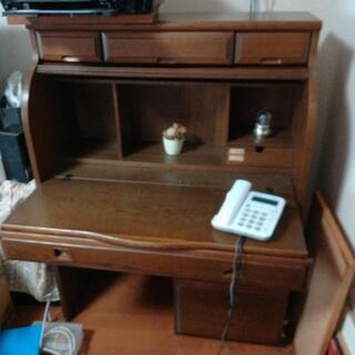 伸縮式アンティークのデスク
