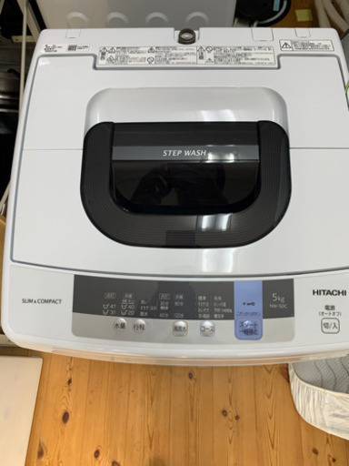 HITACHI 日立　5kg 洗濯機　2019年　美品　NW-50C
