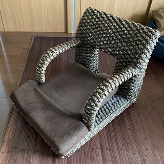無料！ウォーターヒヤシンス 肘つき座椅子 アジアン家具 世田谷区...