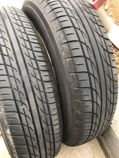 取引中）値下げしました！バリ溝　軽自動車用のタイヤホイール4本セット　