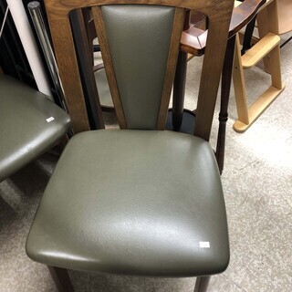 格安！ 1脚から ダイニングチェア メーカー記載なし 木製 グリ...