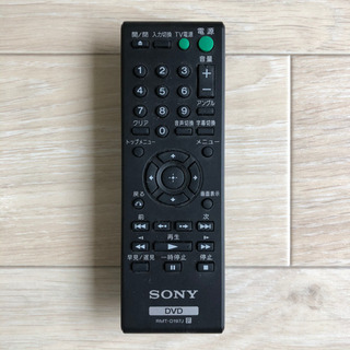 SONY DVDプレイヤーの画像