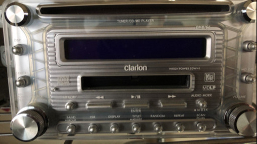 クラリオン　2DIN CD MD ラジオ　取り付け工賃付き！