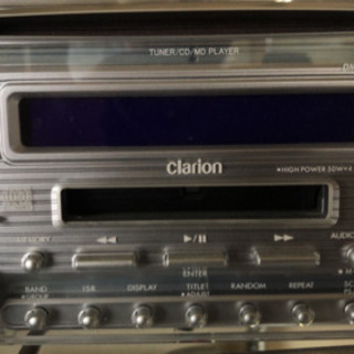 クラリオン　2DIN CD MD ラジオ　取り付け工賃付き！