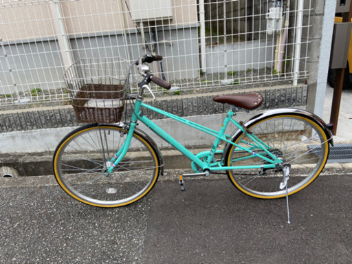 サイマ購入自転車 mixte city ミントグリーン