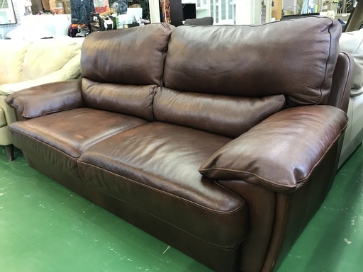 関家具　イタリア製　本革ソファ