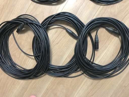 オーディオケーブル各種　キャノン XLR、シールド、RCA