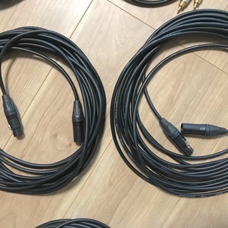 オーディオケーブル各種　キャノン XLR、シールド、RCAの画像