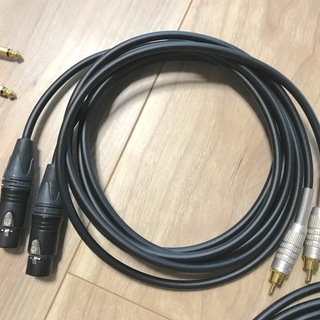 オーディオケーブル各種　キャノン XLR、シールド、RCAの画像