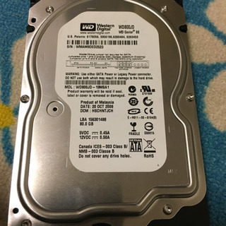 HDD SATA 80GB WD800JD 中古品
