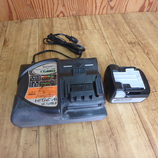 日立 コードレスインパクトレンチ WR14DBAL2 動作確認済み 14.4V バッテリー 2個 充電器 付属 日立工機 HIKOKI HITACHI 電動工具 DIY 中古品 宮城 MAX