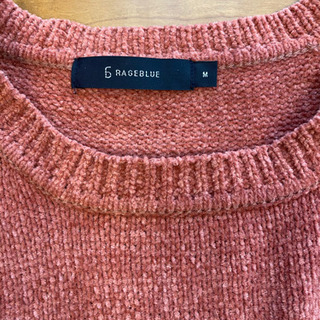メンズ ニット ピンク RAGEBLUEの画像